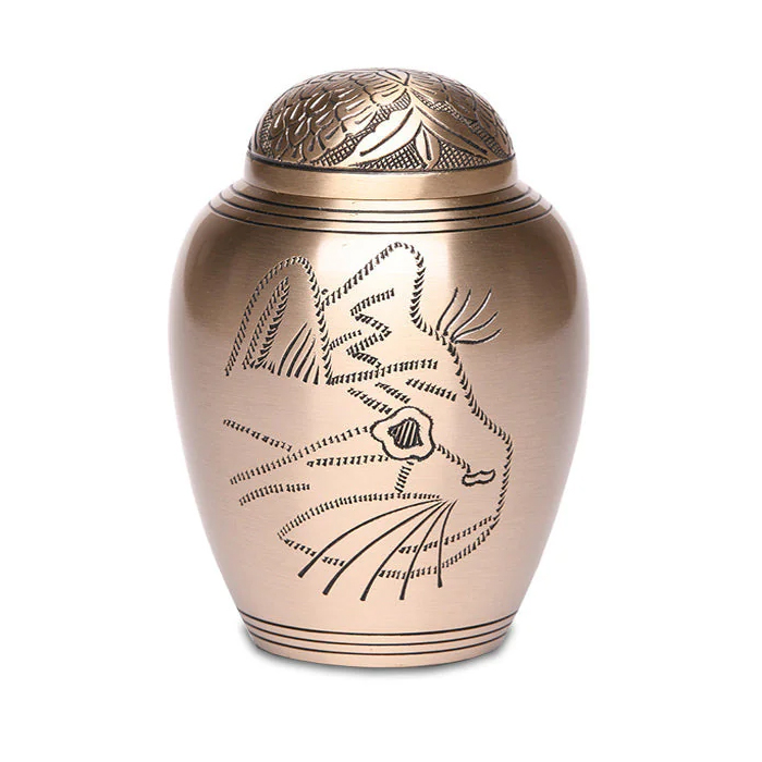 Solid Brass Kitty Urns